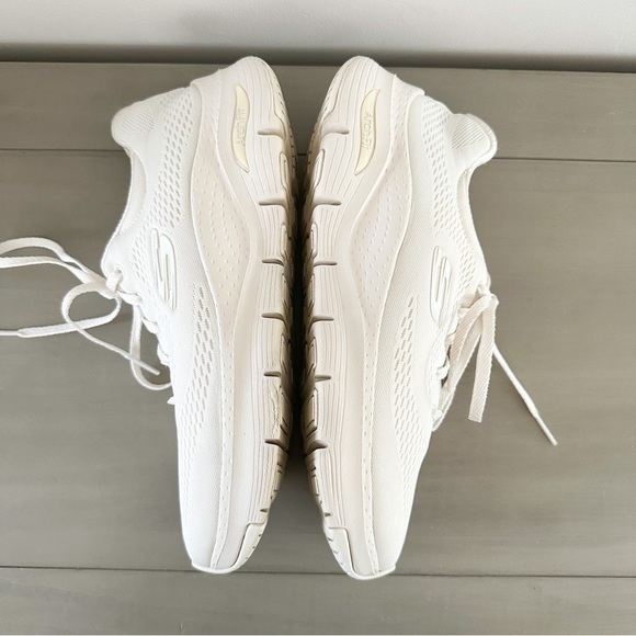 SKECHERS Arch fit Big Appeal Off White Sneaker Woman w Arco Plantar Beige sz 9 - Picture 13 of 16